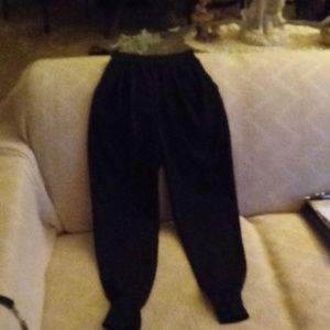 Plain black sweat pants